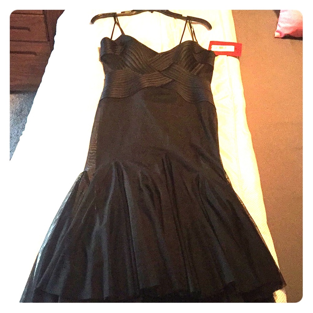JS collection black evening dress size 8